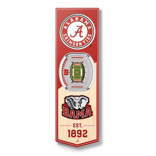 NCAA 6" x 19" StadiumView 3D Banner By Youthefan in Alabama Crimson Tide | Michaelsยฎ
